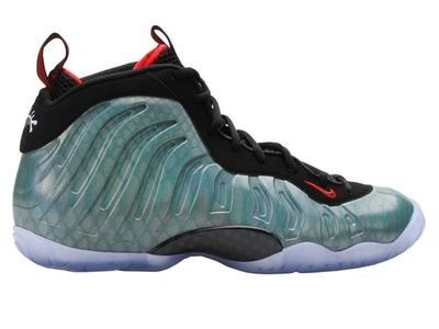 Pre-owned Nike Air Foamposite One Gone Fishing (gs) In Dk Emerald/black-challenge Red