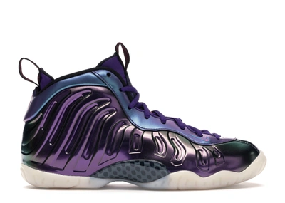 Pre-owned Nike Air Foamposite One Iridescent Purple (gs) In Rush Pink/rush Pink-neptune Blue-court Purple