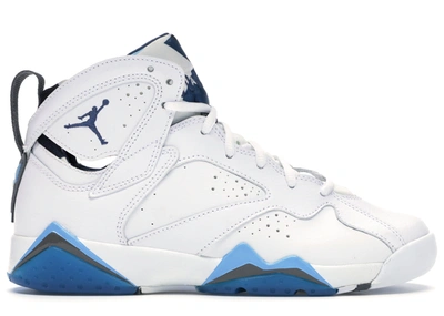 Pre-owned Jordan 7 Retro French Blue (2015) (gs) In White/french Blue/flint Grey