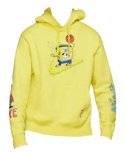 Pre-owned Nike Kyrie X Spongebob Dri-fit Hoodie (kids Sizing) Dynamic Yellow