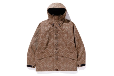 Pre-owned Bape  X Coach Snowboard Jacket Brown