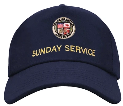 Pre-owned Kanye West  Sunday Service Hat Navy