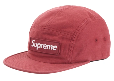 Pre-owned Supreme Military Camp Cap (ss20) Red