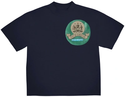 Pre-owned Kanye West  Jesus Is King Jamaica Seal T-shirt Navy