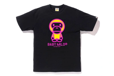 Pre-owned Bape  Neon Baby Milo Tee Black/orange