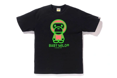 Pre-owned Bape  Neon Baby Milo Tee Black/yellow