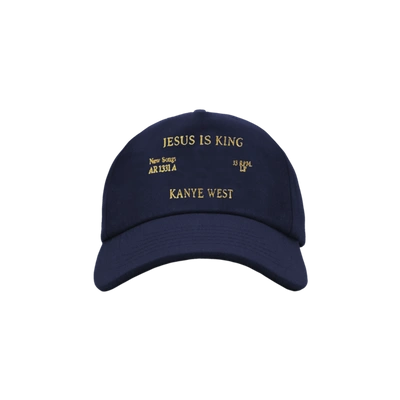 Pre-owned Kanye West  Jesus Is King Vinyl Ii Hat Navy
