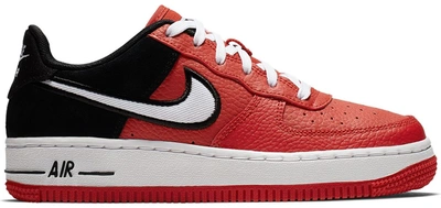 Pre-owned Nike Air Force 1 Low Mystic Red Black (gs) In Mystic Red/white-black