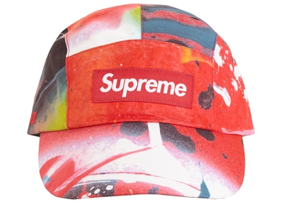 Pre-owned Supreme  Gore-tex Long Bill Camp Cap Rammellzee Red
