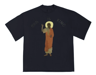 Pre-owned Kanye West  Jesus Is King T Shirt Navy