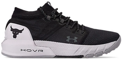 Pre-owned Under Armour Project Rock 2 Black White (gs) In Black/white-black