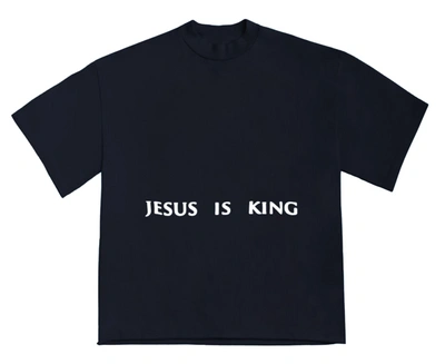 Pre-owned Kanye West  Jesus Is King Painting T Shirt Navy