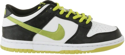 Pre-owned Nike Dunk Low Glow In The Dark (gs) In White/bright Cactus-black