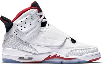 Pre-owned Jordan Son Of Mars White Gym Red Black (gs) In White/gym Red-black-pure Platinum