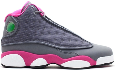 Pre-owned Jordan 13 Retro Cool Grey Fusion Pink (gs) In Cool Grey/fusion Pink-white