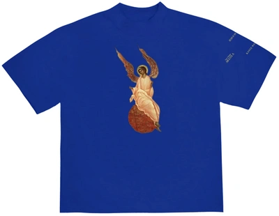 Pre-owned Kanye West  Jesus Is King Archangel I T-shirt Blue