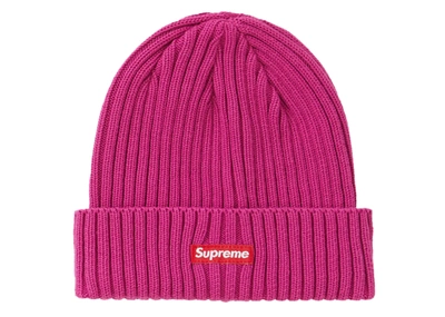 Pre-owned Supreme Overdyed Beanie (ss20) Magenta In Pink