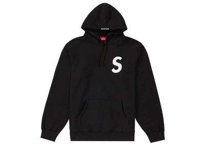 Pre-owned Supreme S Logo Hooded Sweatshirt (ss20) Black