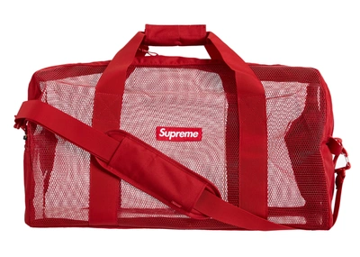 Pre-owned Supreme Big Duffle Bag (ss20) Dark Red