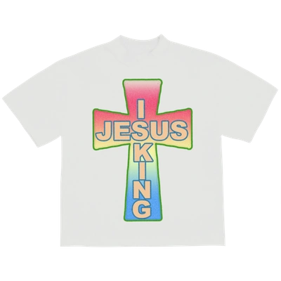 【KANYE WEST】AWGE FOR JIK CROSS T-SHIRT Pre-owned Kanye West Awge For Jik Cross T-shirt White | ModeSens