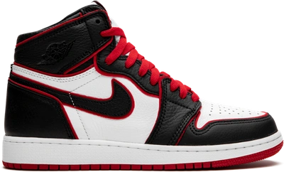 Pre-owned Jordan 1 Retro High Bloodline (gs) In Black/gym Red-white