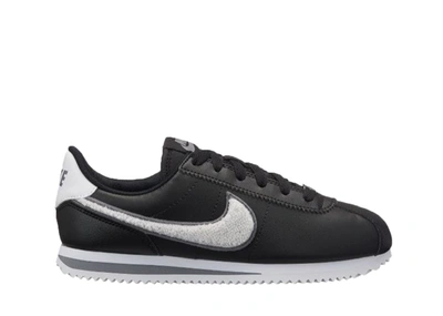 Pre-owned Nike Cortez Basic Ltr Se Black (gs) In Black/pure Platinum |  ModeSens