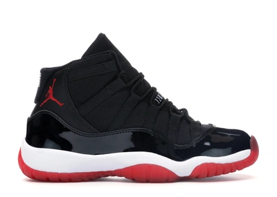 Pre-owned Jordan 11 Retro Playoffs (2012) (gs) In Black/true Red-white