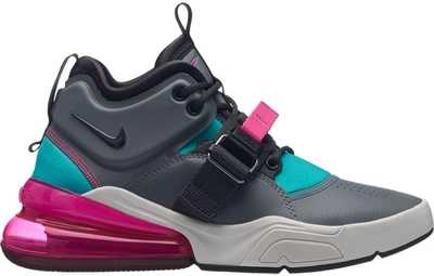 Pre-owned Nike Air Force 270 Cool Grey Hyper Jade (gs) In Cool Grey/anthracite-hyper Jade