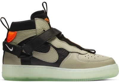 Pre-owned Nike Air Force 1 Utility Mid Spruce Fog (gs) In Spruce Fog/black-frosted Spruce
