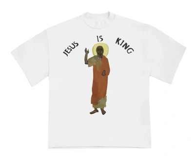 Pre-owned Kanye West  Jesus Is King T Shirt White