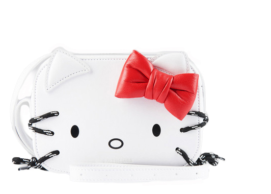 Pre Owned Balenciaga X Hello Kitty Camera Bag Xs White Modesens