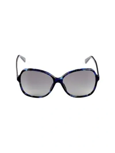 Gucci 58mm Square Sunglasses In Blue Violet