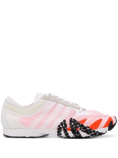 Y-3 Multicoloured Log-top Sneakers In White