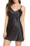 Rya Collection Fresh Charmeuse Chemise In Black