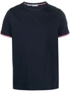 Moncler Stretch-cotton Slim-fit T-shirt In Dark Blue