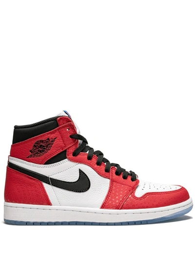 Jordan Air  1 High Og "spider-man Across The Spider-verse" Sneakers In Red