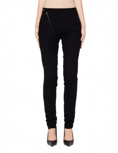 Leon Emanuel Blanck Distressed Cotton Trousers In Black