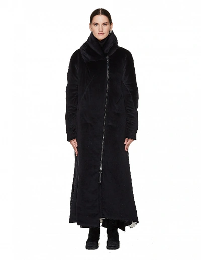Leon Emanuel Blanck Black Velvet Padded Coat