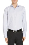 Canali Regular Fit Print Dress Shirt In Grey