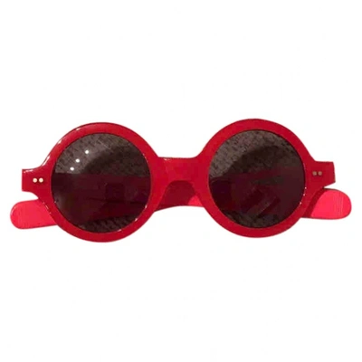 Pre-owned Bob Sdrunk Red Sunglasses