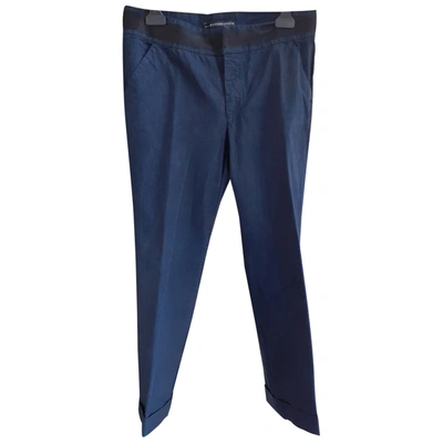 Pre-owned Balenciaga Straight Pants In Blue