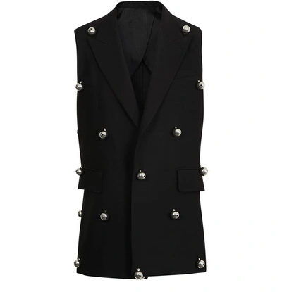 Ami Alexandre Mattiussi Grelots Sleeveless Jacket In Noir