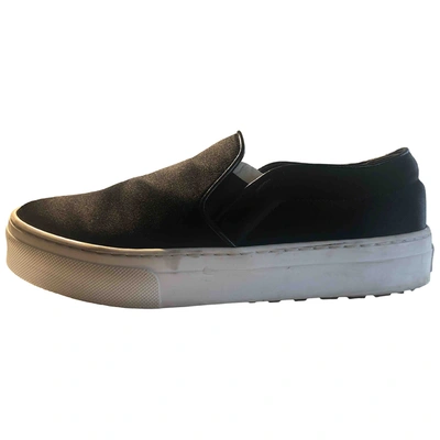 Pre-owned Celine Cloth Trainers In Black
