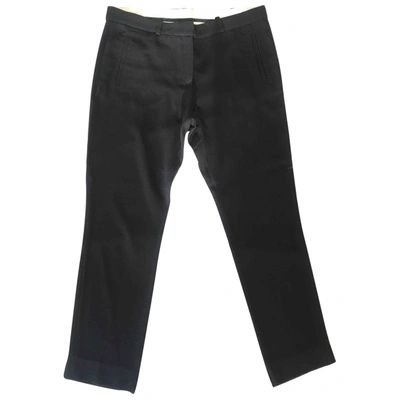 Pre-owned Joseph Wool Slim Pants In Black