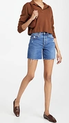 Levi's 501 Mid Thigh Cutoff Denim Shorts In Luxor Street