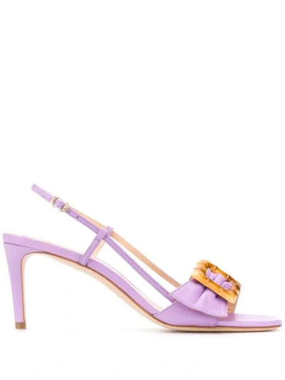 Chloe Gosselin Allie 70mm Sandals In Purple