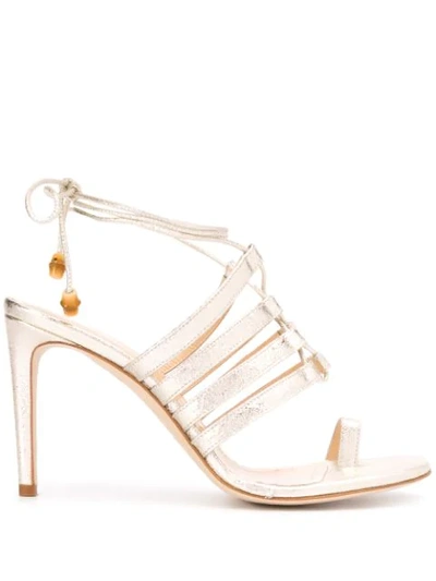 Chloe Gosselin Karolina 95mm Sandals In Gold