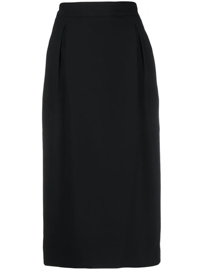 Versace High-waisted Pencil Skirt In Black