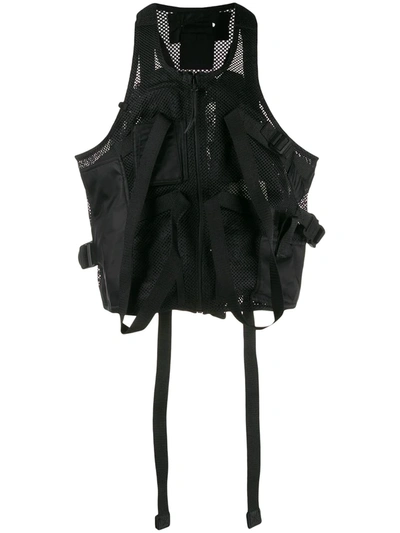 Alyx Multi-strap Mesh Vest In Black