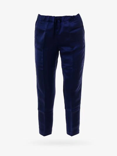 Semicouture Trousers In Blue